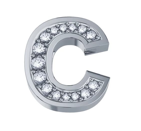 Charm Elements in Oro bianco Diamante 0.02 Ct DCHF3319C.002 - DCHF3319C.002